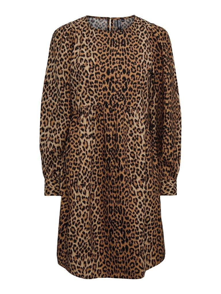 Pieces Nina - Leopard kjole - HUSET Men & Women