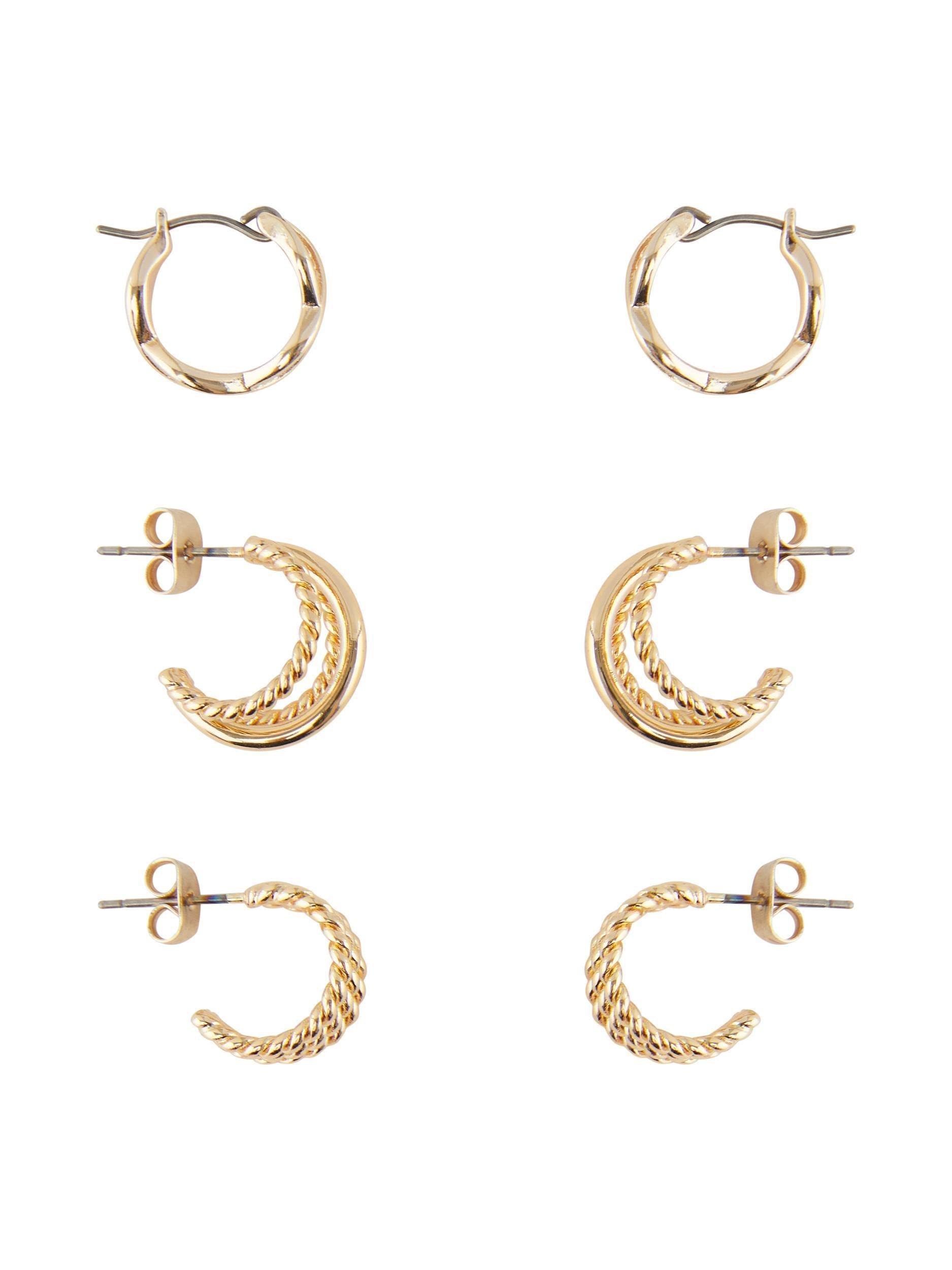 Pieces Nurdan - Øreringe 3-pak - HUSET Men & Women