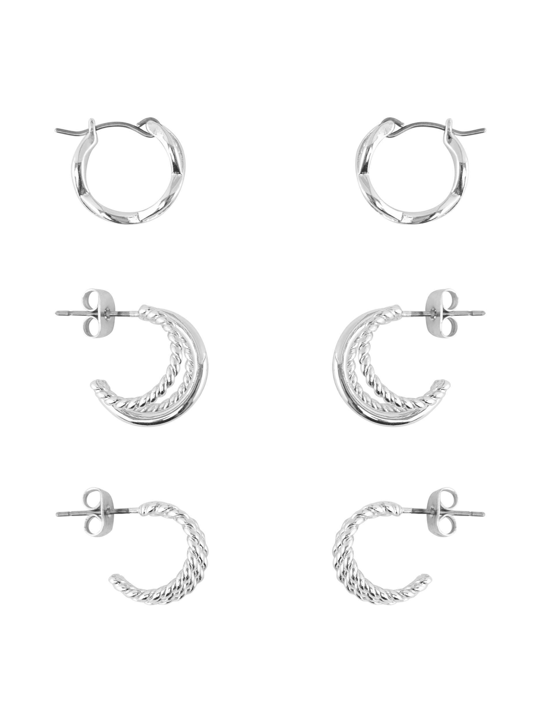 Pieces Nurdan - Øreringe 3-pak - HUSET Men & Women