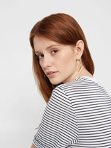 Pieces Ria - Stribet basis t-shirts i økologisk bomuld - HUSET Men & Women