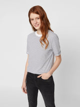 Pieces Ria - Stribet basis t-shirts i økologisk bomuld - HUSET Men & Women