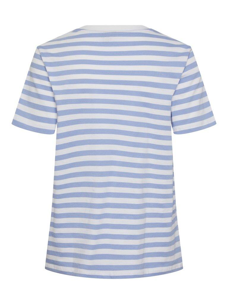 Pieces Ria - Stribet t-shirts i økologisk bomuld - HUSET Men & Women