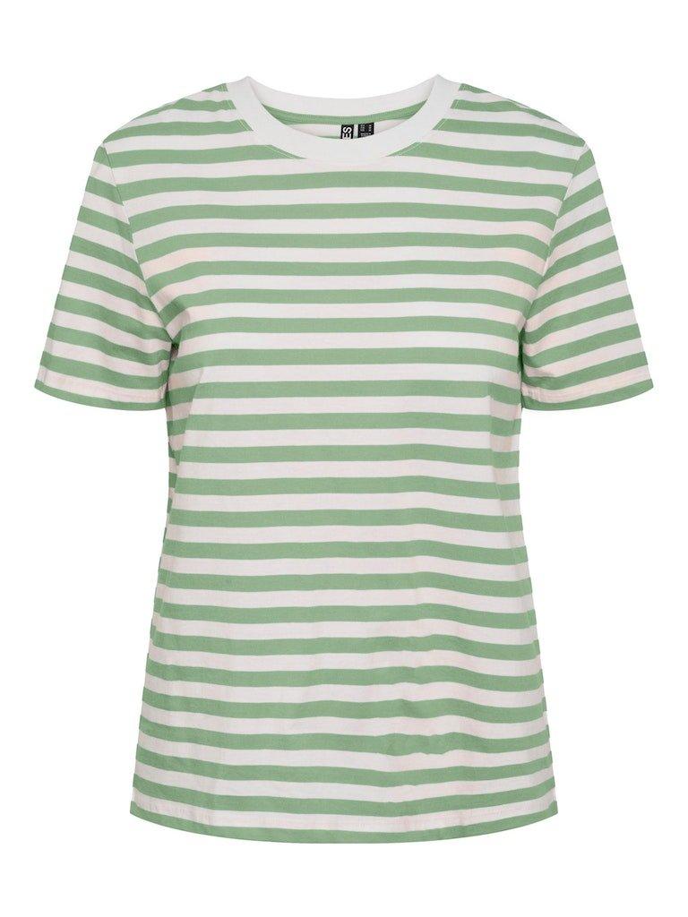 Pieces Ria - Stribet t-shirts i økologisk bomuld - HUSET Men & Women