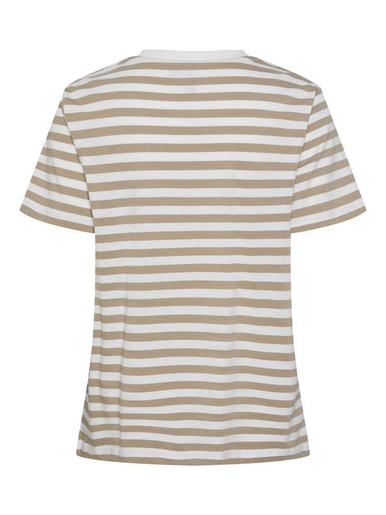 Pieces Ria - Stribet t-shirts i økologisk bomuld - HUSET Men & Women