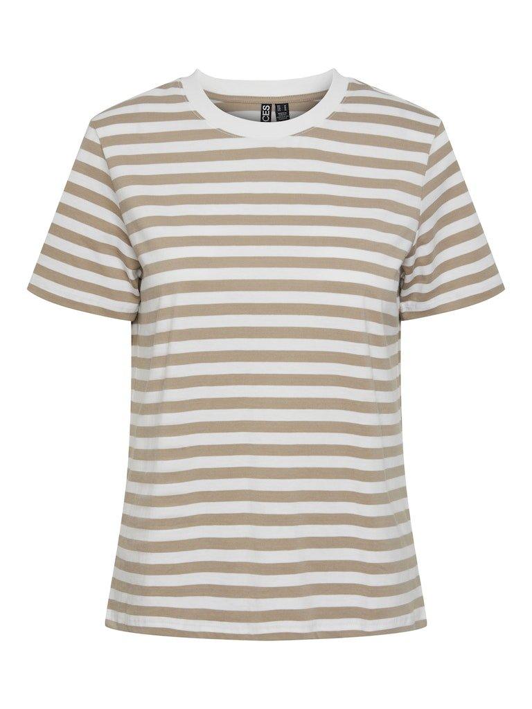Pieces Ria - Stribet t-shirts i økologisk bomuld - HUSET Men & Women