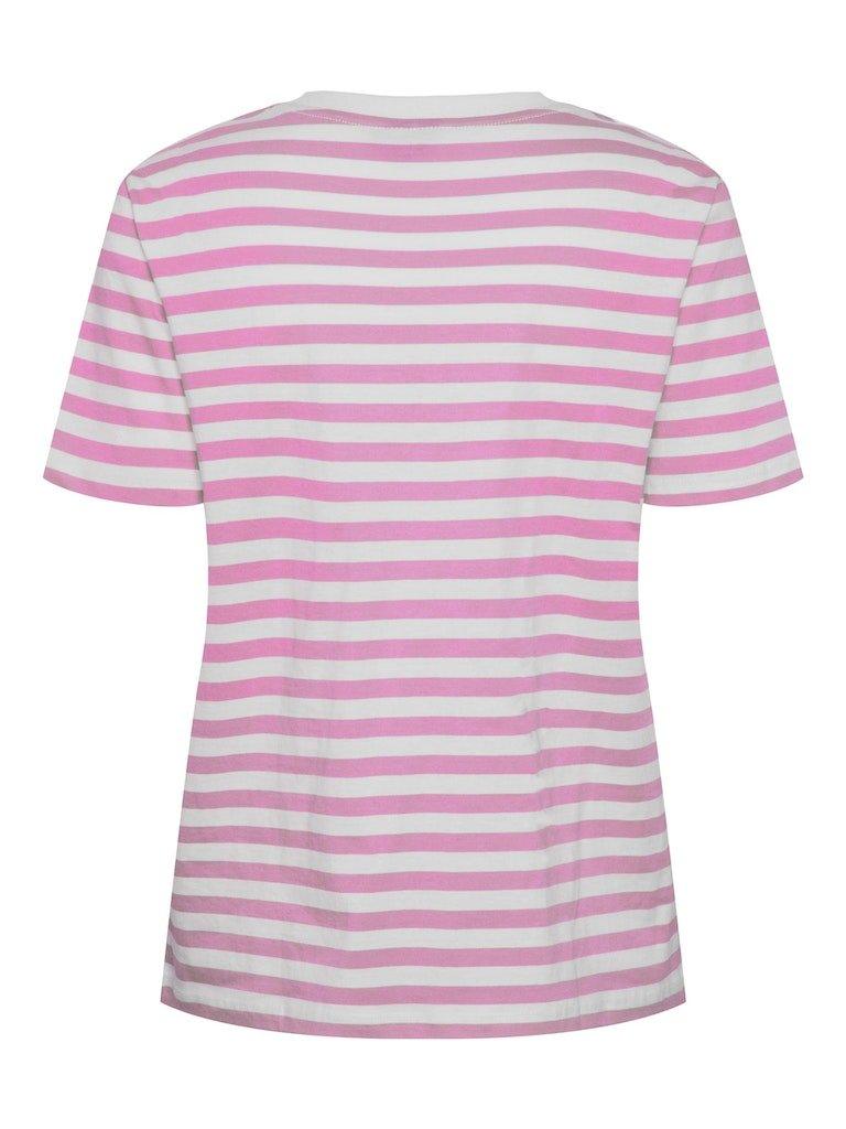 Pieces Ria - Stribet t-shirts i økologisk bomuld - HUSET Men & Women