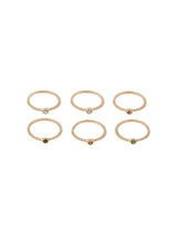 Pieces Saligansa - 6-pak ringe - HUSET Men & Women