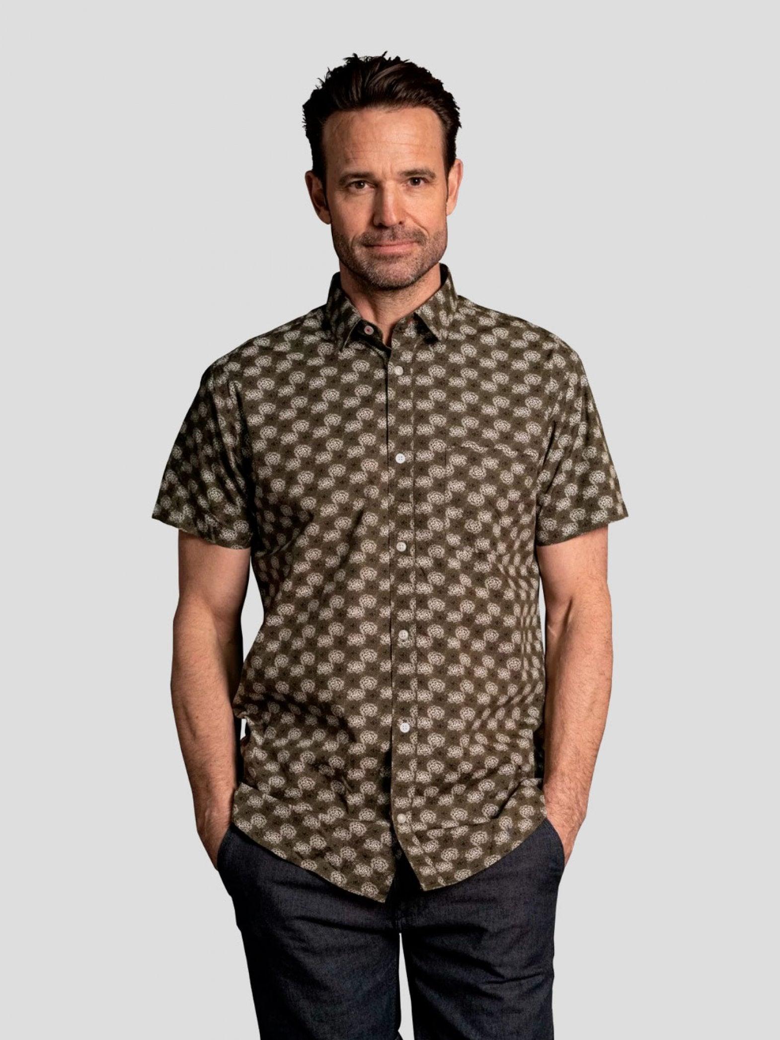 Pre End Antonio - Kortærmet printet skjorte - HUSET Men & Women