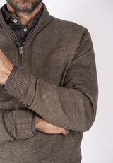 Pre End Joseph - halfzip merino strik - HUSET Men & Women