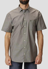 Pre End Michigan - ensfarvet kortærmet skjorte - HUSET Men & Women