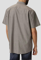 Pre End Michigan - ensfarvet kortærmet skjorte - HUSET Men & Women