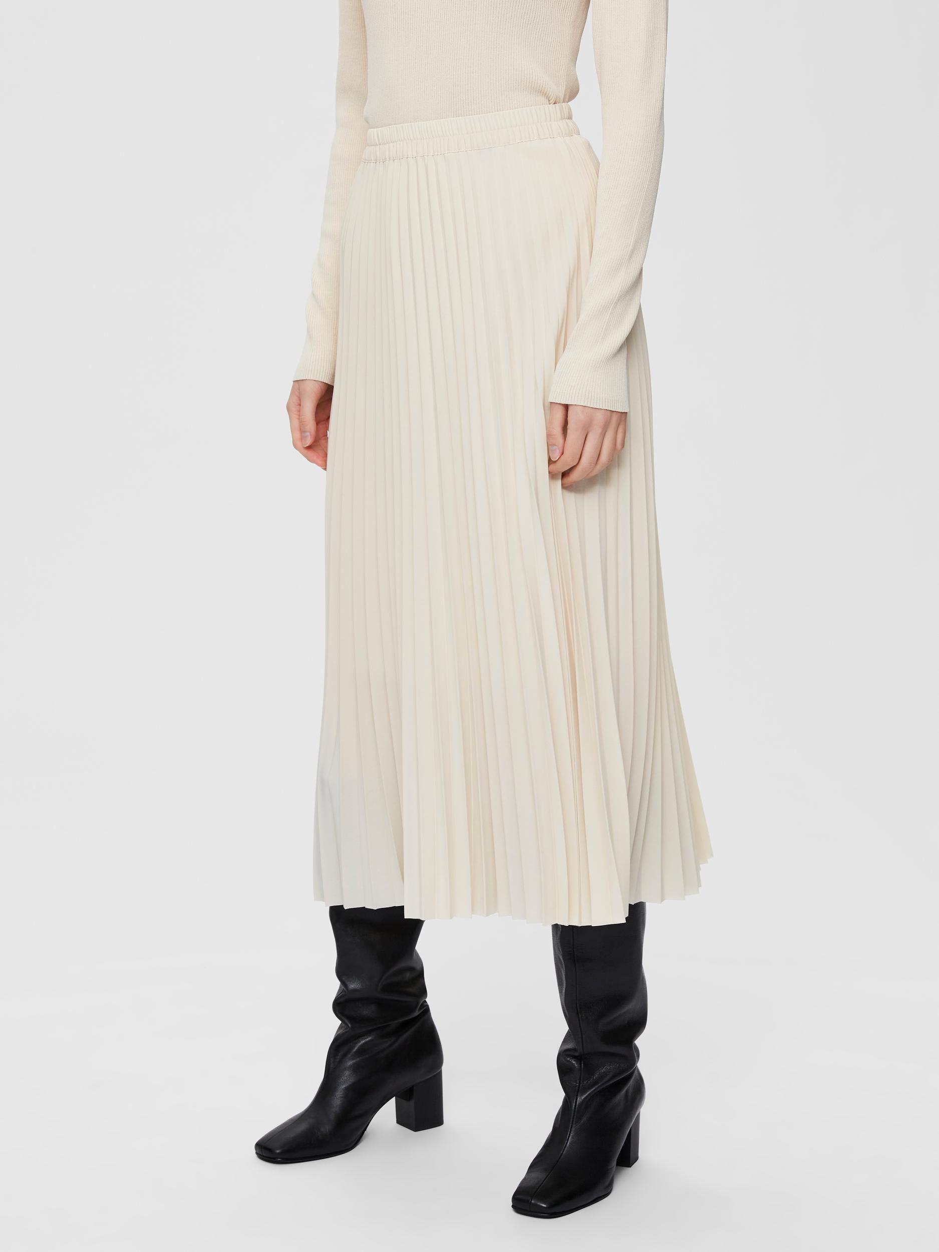 Selected Femme Alexis - Plisse midi nederdel - HUSET Men & Women