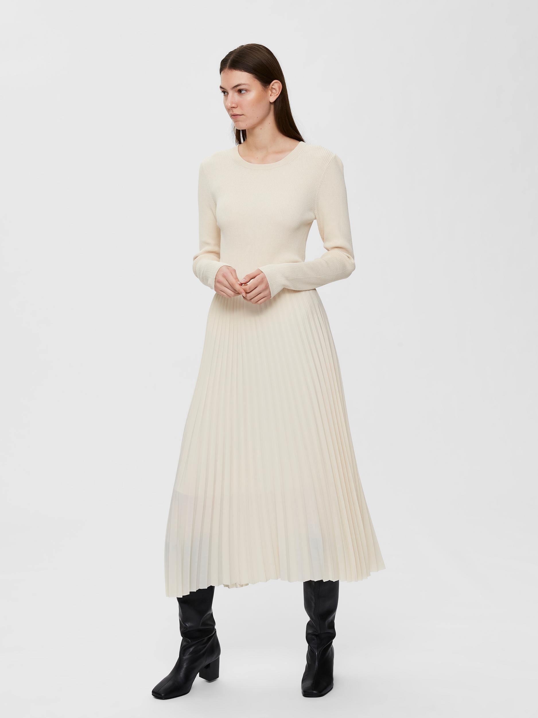 Selected Femme Alexis - Plisse midi nederdel - HUSET Men & Women