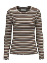 Selected Femme Anna - Stribet langærmet t-shirt - HUSET Men & Women