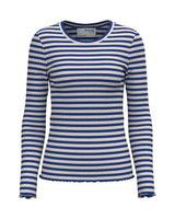 Selected Femme Anna - Stribet langærmet t-shirt - HUSET Men & Women