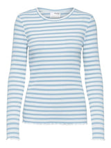 Selected Femme Anna - Stribet langærmet t-shirt - HUSET Men & Women