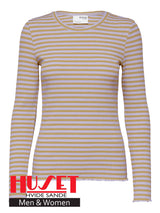 Selected Femme Anna - Stribet langærmet t-shirt - HUSET Men & Women