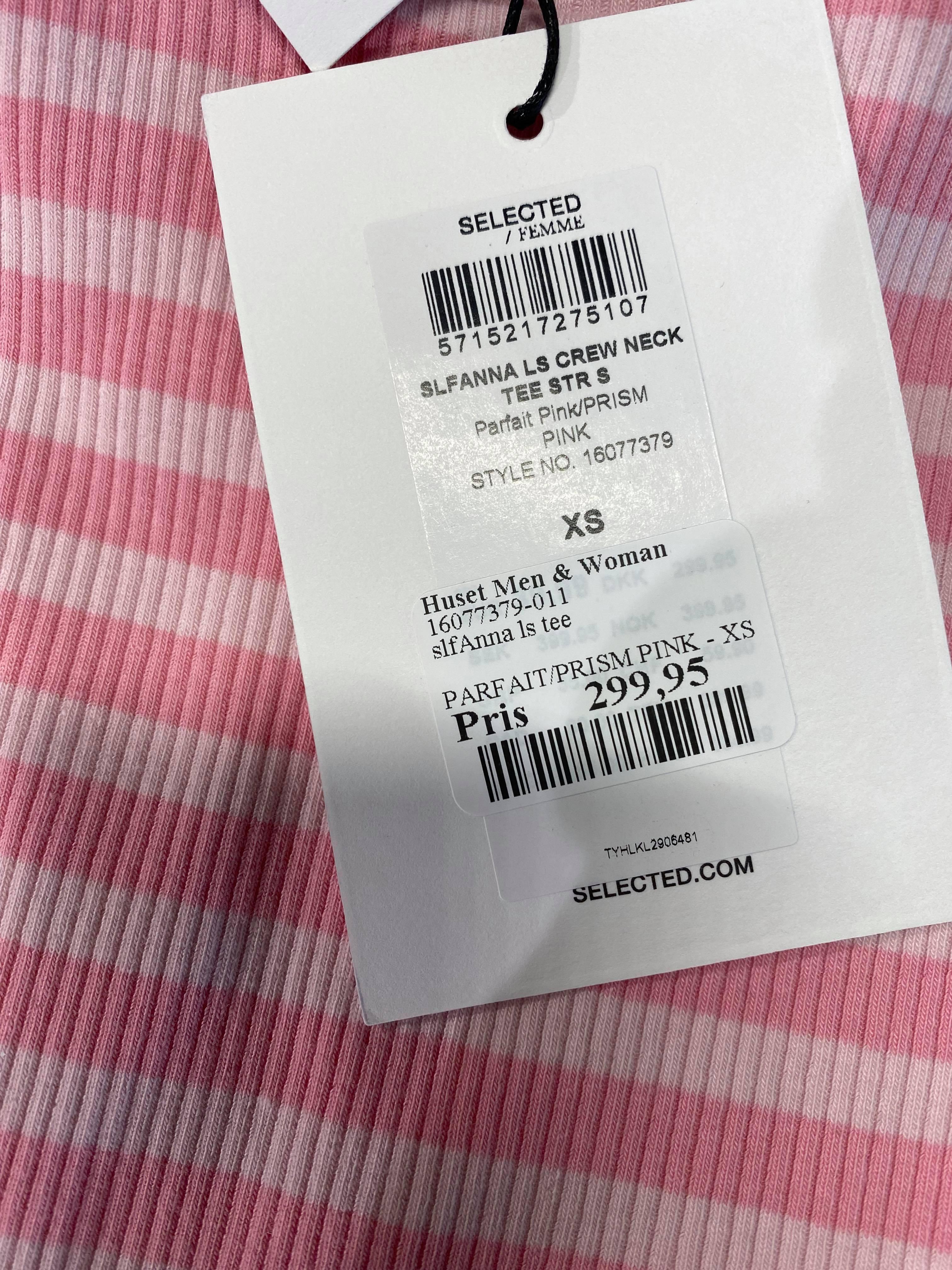 Selected Femme Anna - Stribet langærmet t-shirt - HUSET Men & Women