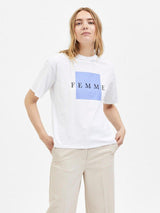 Selected Femme Cara - Logo t-shirt - HUSET Men & Women