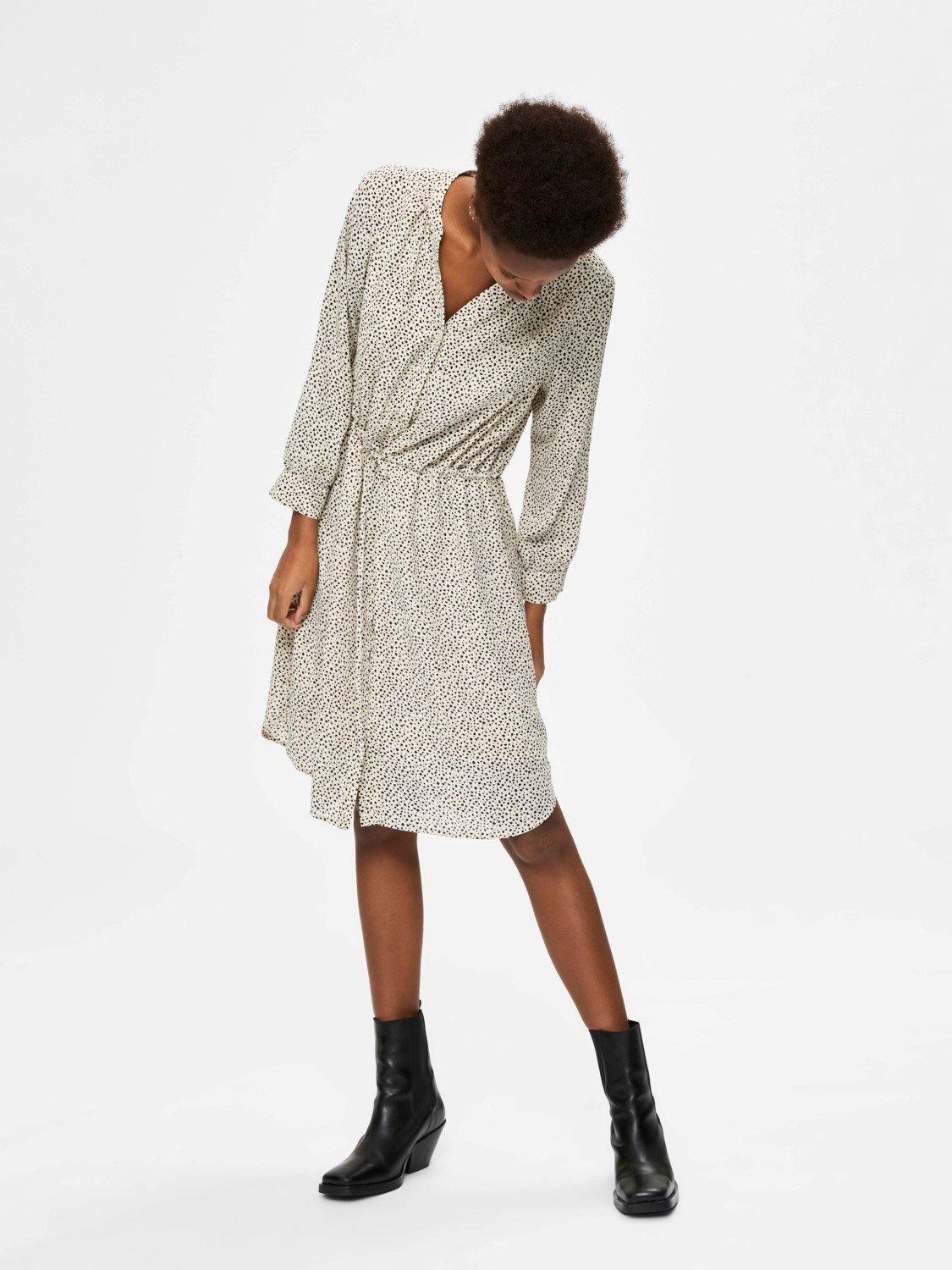 Selected Femme Damina - Mønsteret kjole - HUSET Men & Women