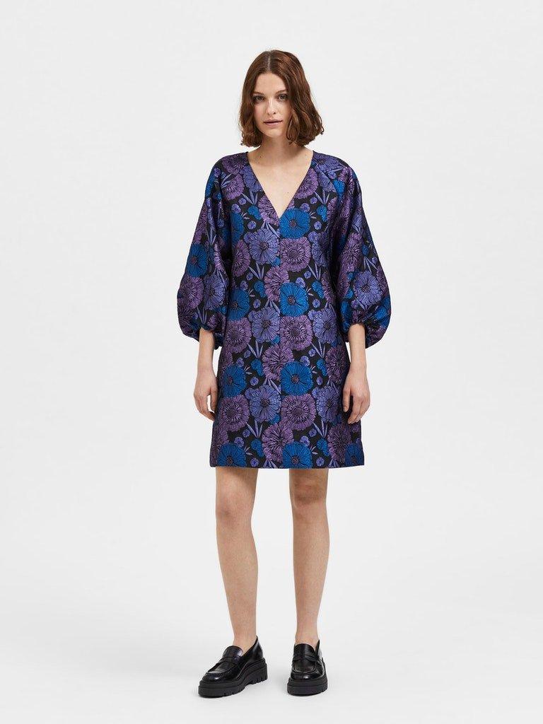 Selected Femme Elani - Jacquard kjole - HUSET Men & Women