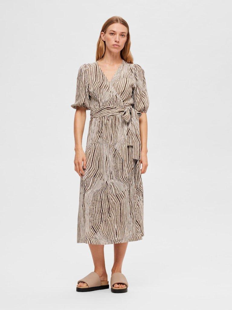 Selected Femme Evita - Wrap kjole - HUSET Men & Women