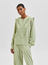 Selected Femme Geillis - Ruffled bluse - HUSET Men & Women