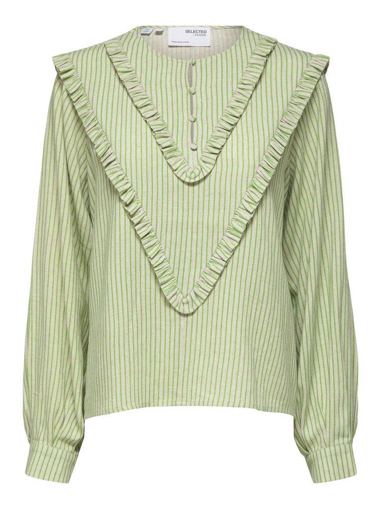 Selected Femme Geillis - Ruffled bluse - HUSET Men & Women