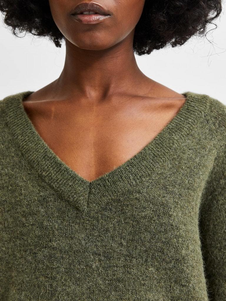 Selected Femme Lulu - Strik m. v-hals - HUSET Men & Women