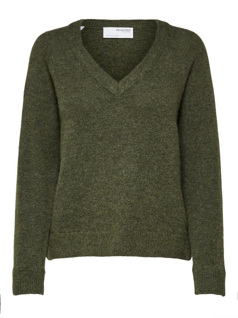 Selected Femme Lulu - Strik m. v-hals - HUSET Men & Women