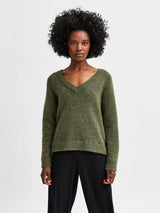 Selected Femme Lulu - Strik m. v-hals - HUSET Men & Women