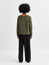 Selected Femme Lulu - Strik m. v-hals - HUSET Men & Women