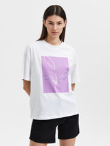 Selected Femme Manda - Printet t-shirt - HUSET Men & Women