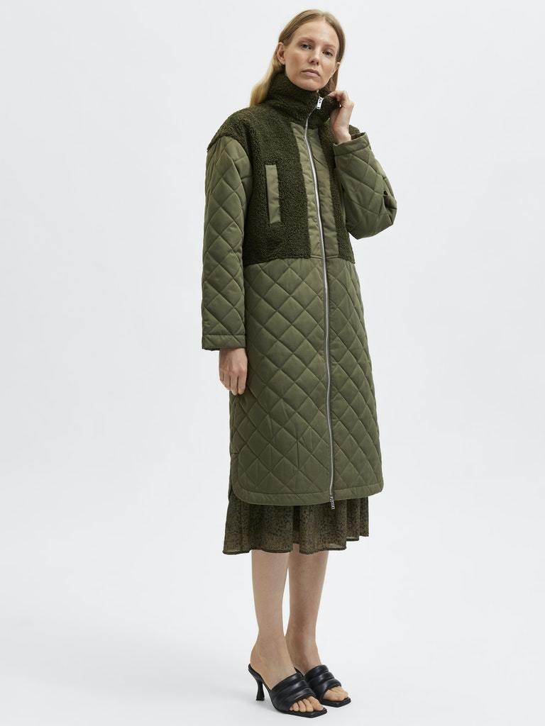 Selected Femme Molly - Quilted teddy frakke - HUSET Men & Women