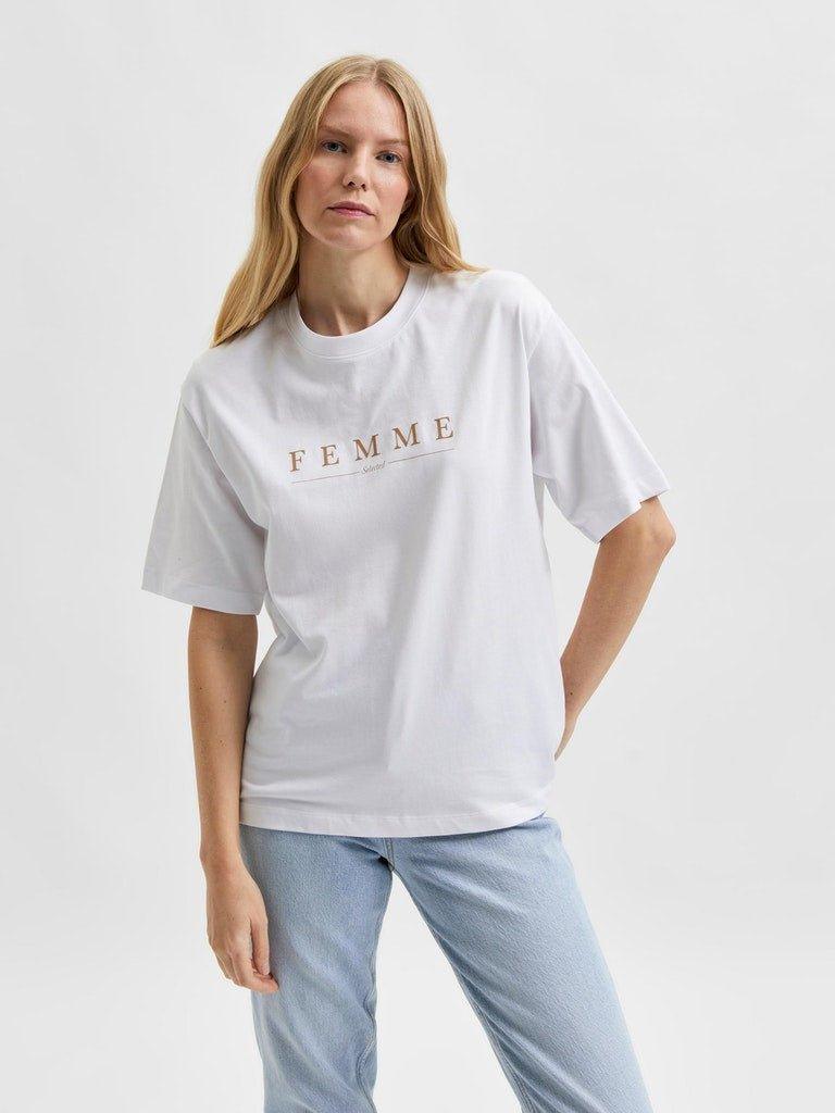 Selected Femme Myla - Logo t-shirt - HUSET Men & Women