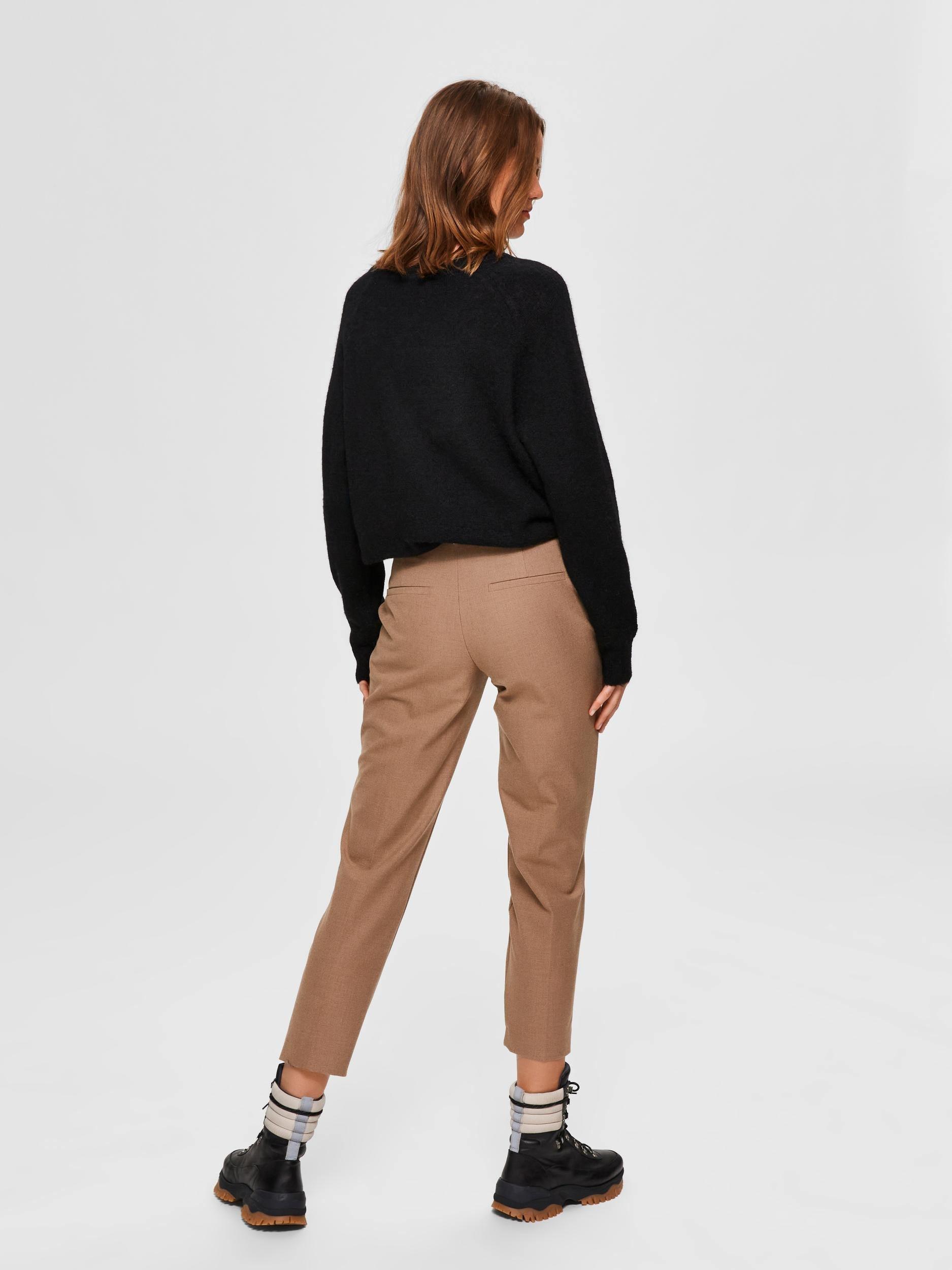 Selected Femme Ria - Cropped bukser mid waist - HUSET Men & Women