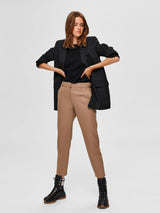 Selected Femme Ria - Cropped bukser mid waist - HUSET Men & Women