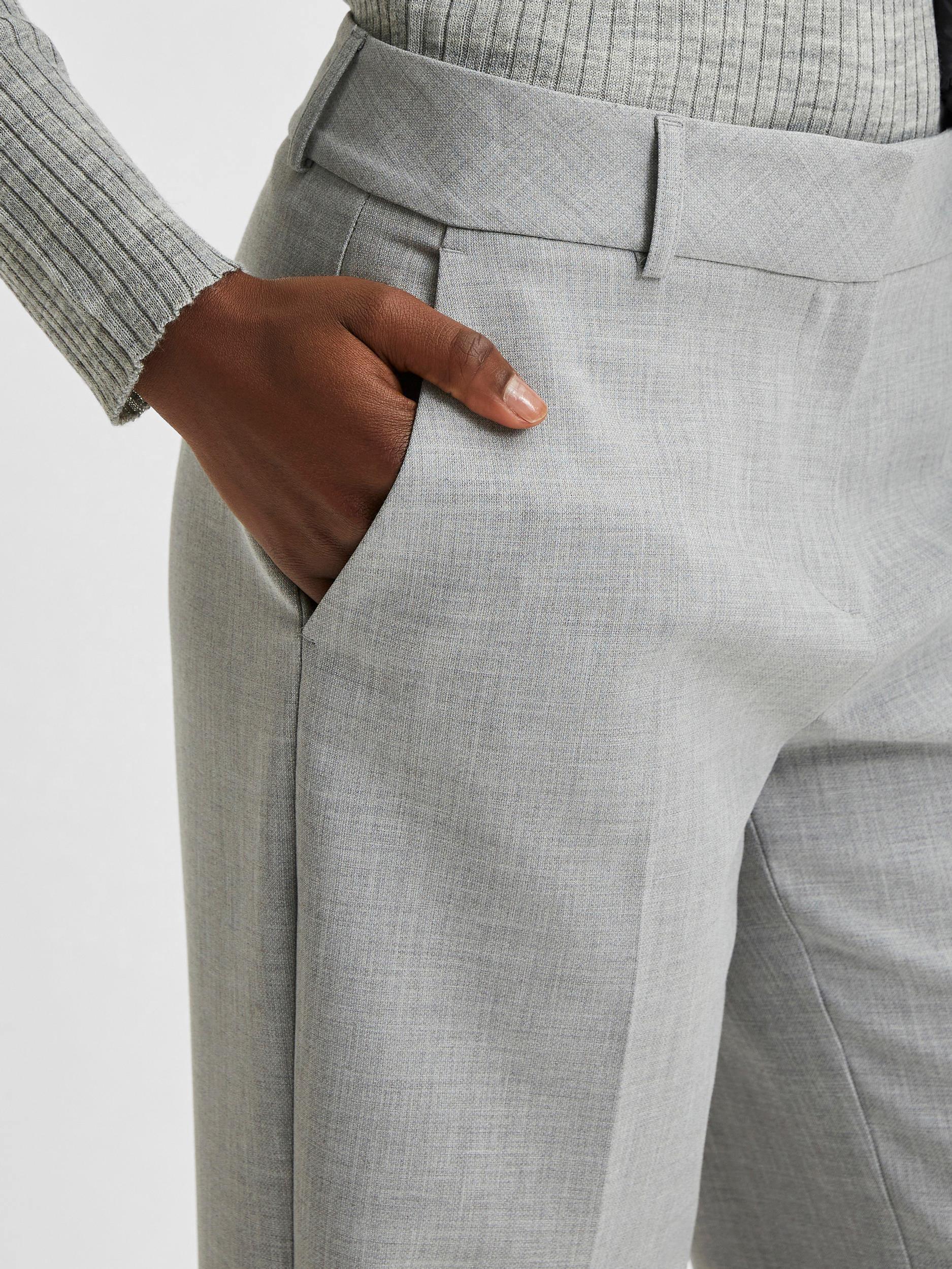 Selected Femme Rita - Bukser m. brede ben mid waist - HUSET Men & Women