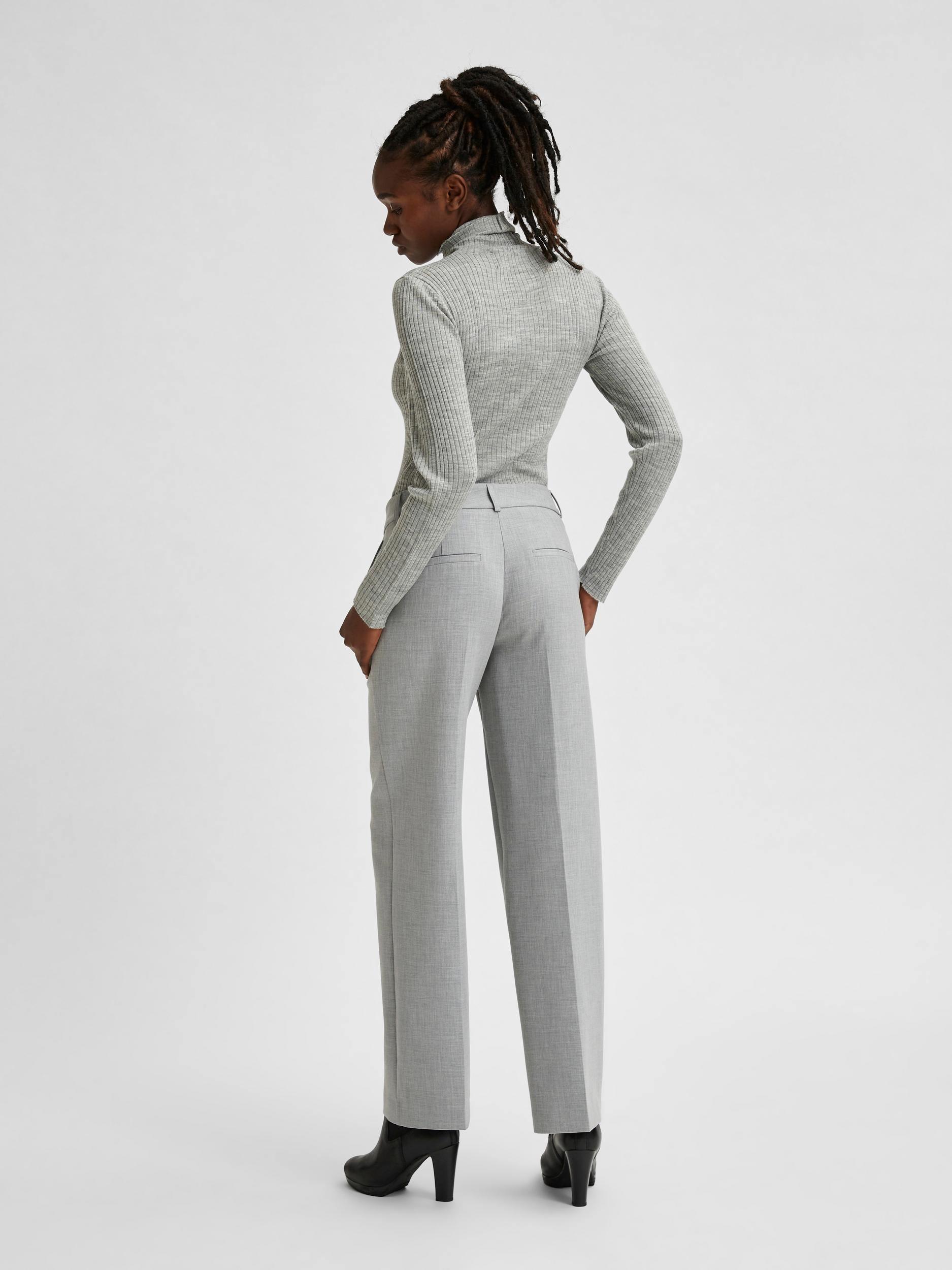 Selected Femme Rita - Bukser m. brede ben mid waist - HUSET Men & Women