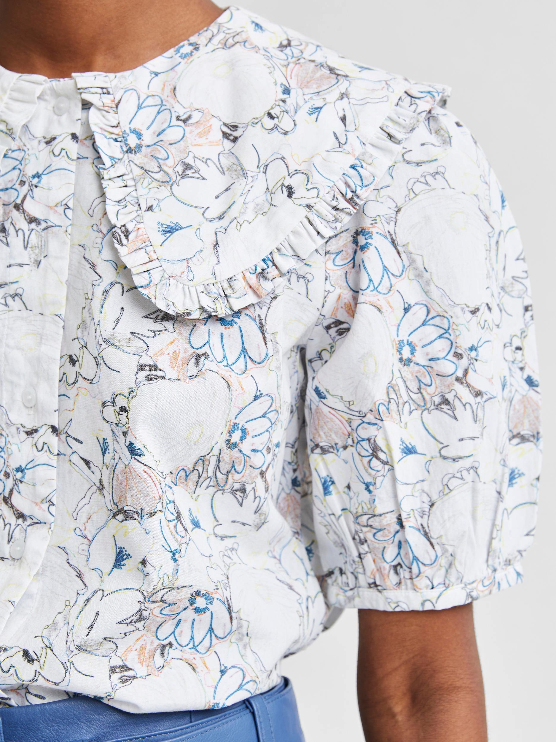 Selected Femme Rosella - Bluse m. stor halskrave - HUSET Men & Women