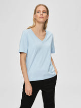 Selected Femme Standard - T-shirt m. v-hals - HUSET Men & Women