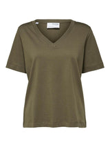 Selected Femme Standard - T-shirt m. v-hals - HUSET Men & Women