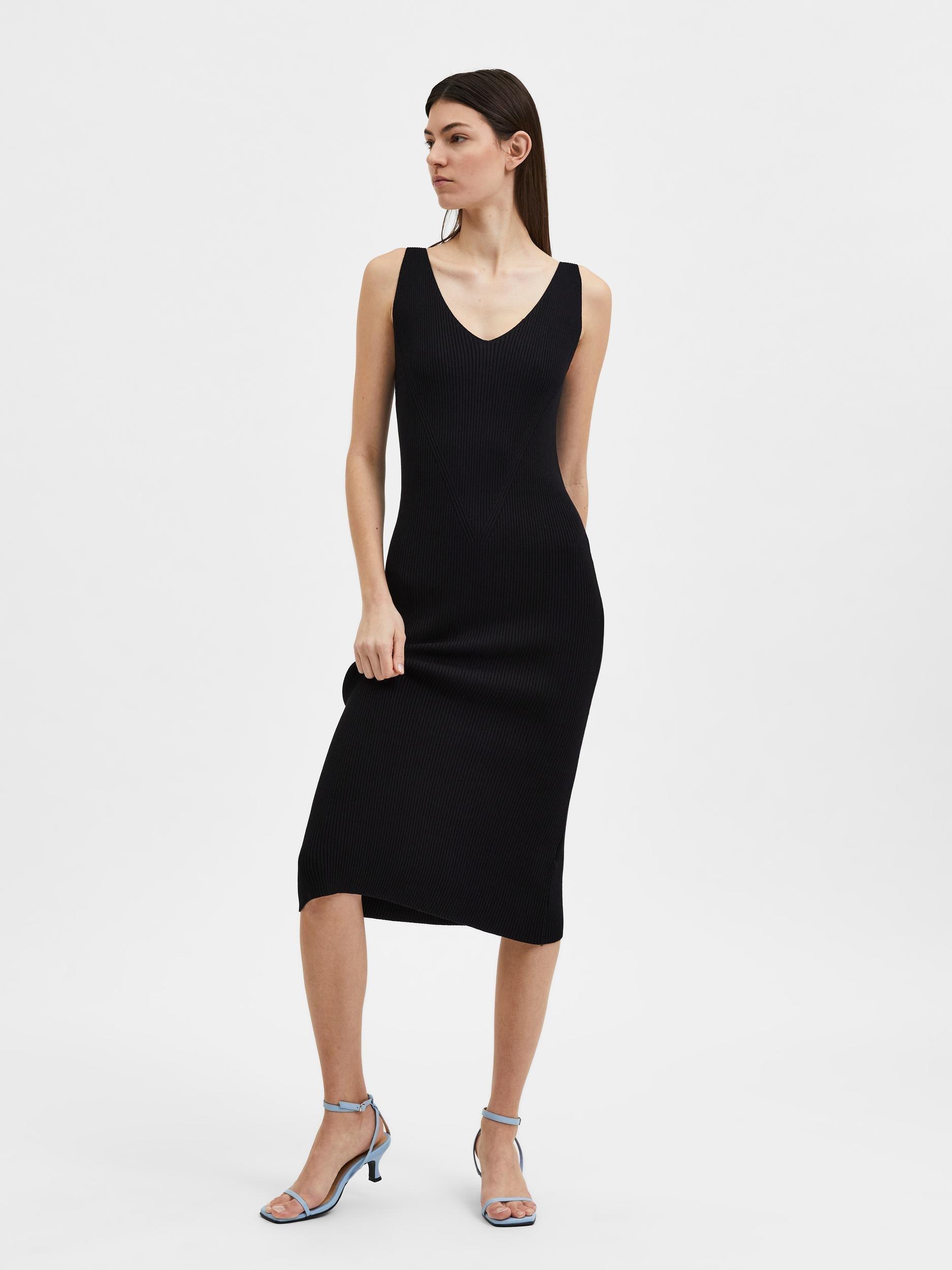 Selected Femme Trixie - Strik midi kjole - HUSET Men & Women