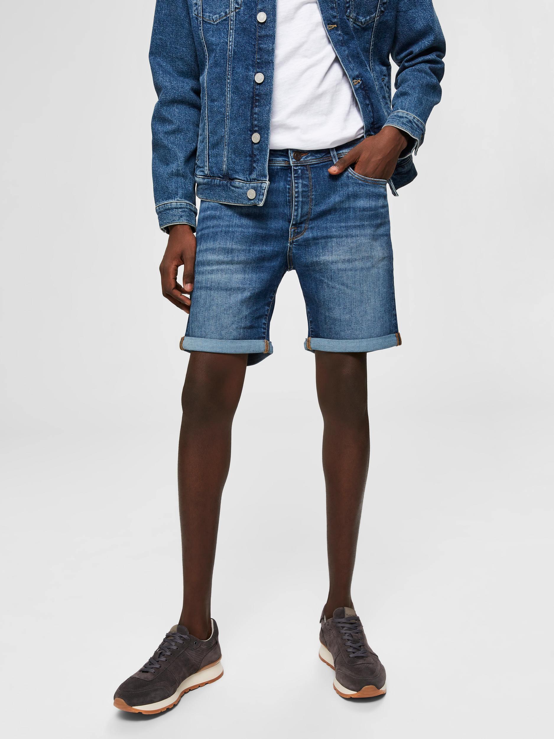 Selected Homme Alex 329 - Blå denim shorts - HUSET Men & Women