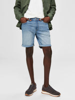 Selected Homme Alex 330 - Lyseblå denim shorts - HUSET Men & Women (6564823728207)