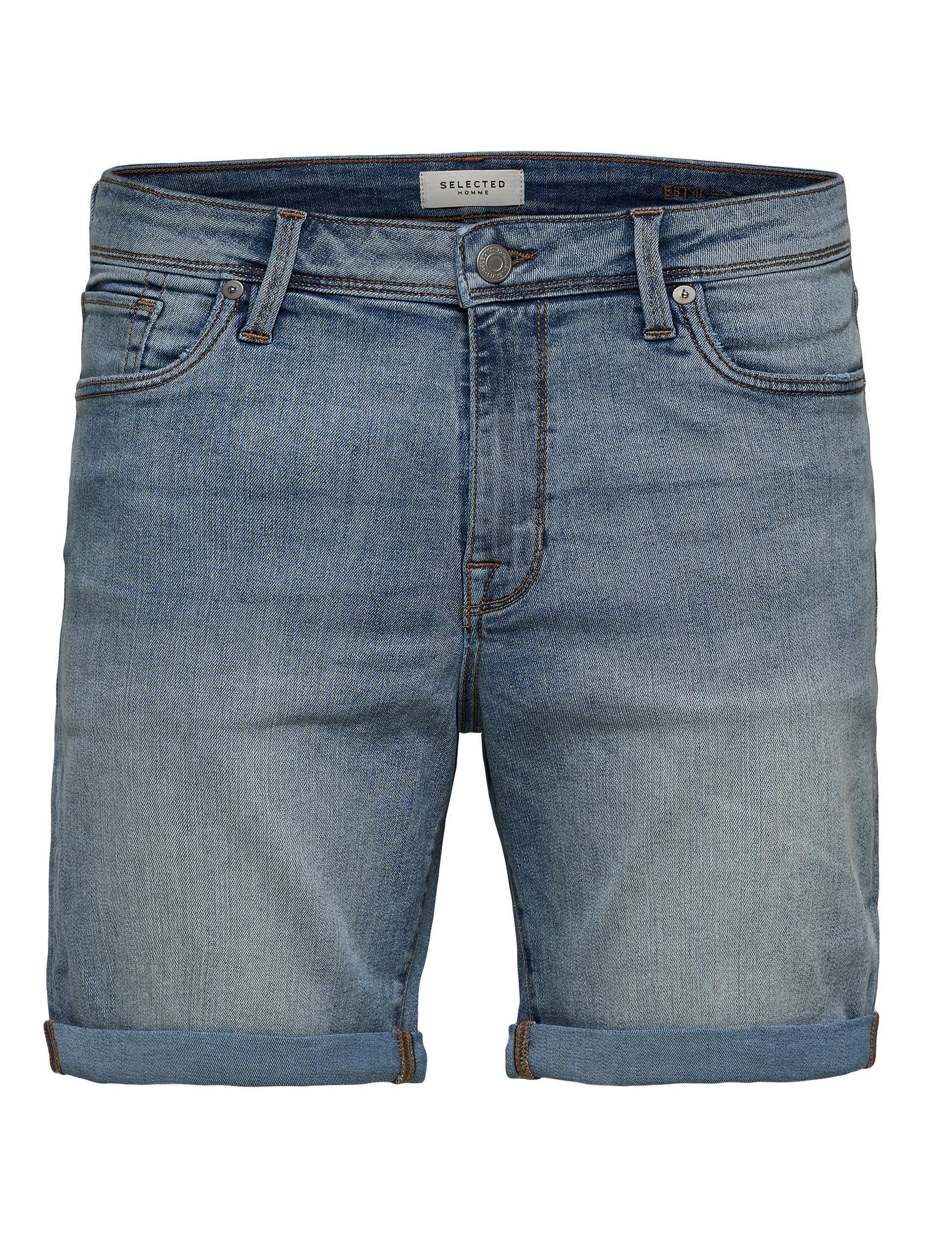 Selected Homme Alex 330 - Lyseblå denim shorts - HUSET Men & Women