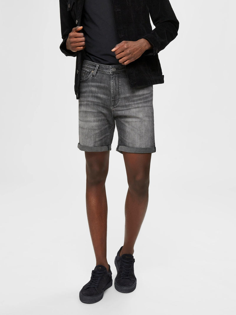 Selected Homme Alex 334 - Grå denim shorts - HUSET Men & Women (6564824612943)