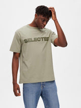 Selected Homme Alvar - Relaxed fit logo t-shirt - HUSET Men & Women