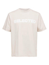 Selected Homme Alvar - Relaxed fit logo t-shirt - HUSET Men & Women