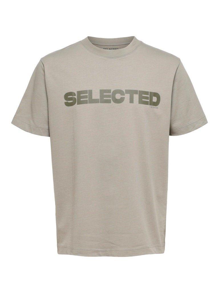 Selected Homme Alvar - Relaxed fit logo t-shirt - HUSET Men & Women